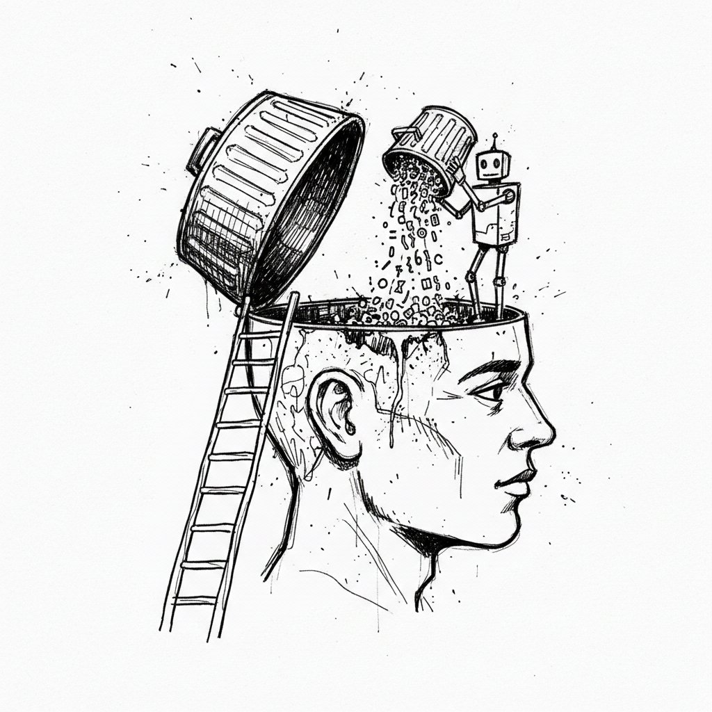 Satirical sketch for this article