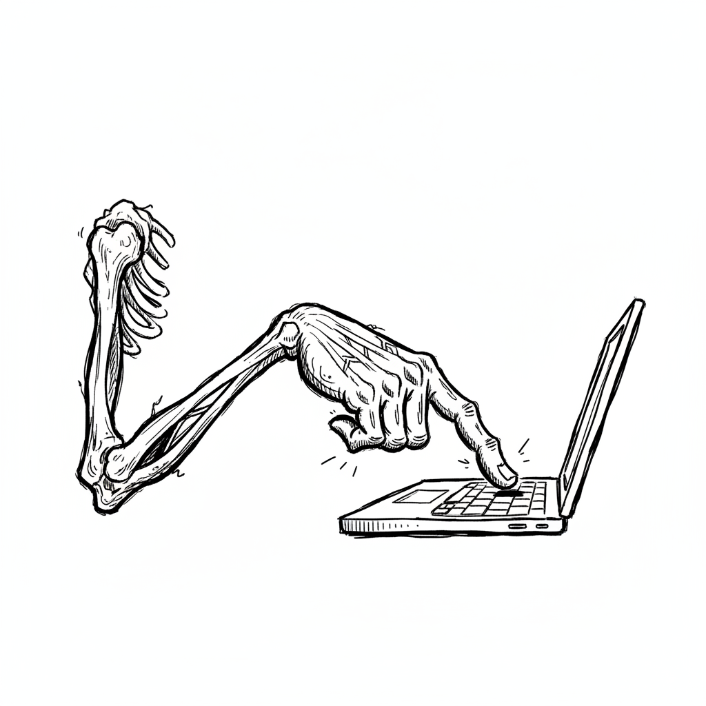 Satirical sketch for this article