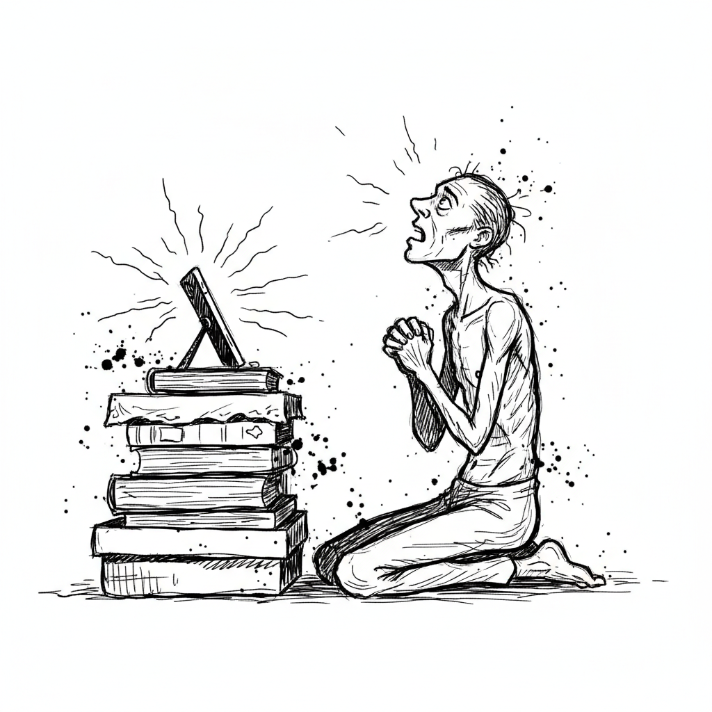 Satirical sketch for this article