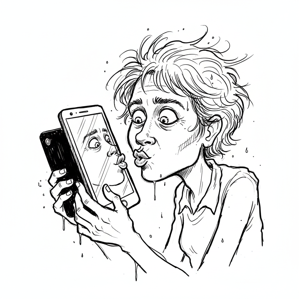 Satirical sketch for this article