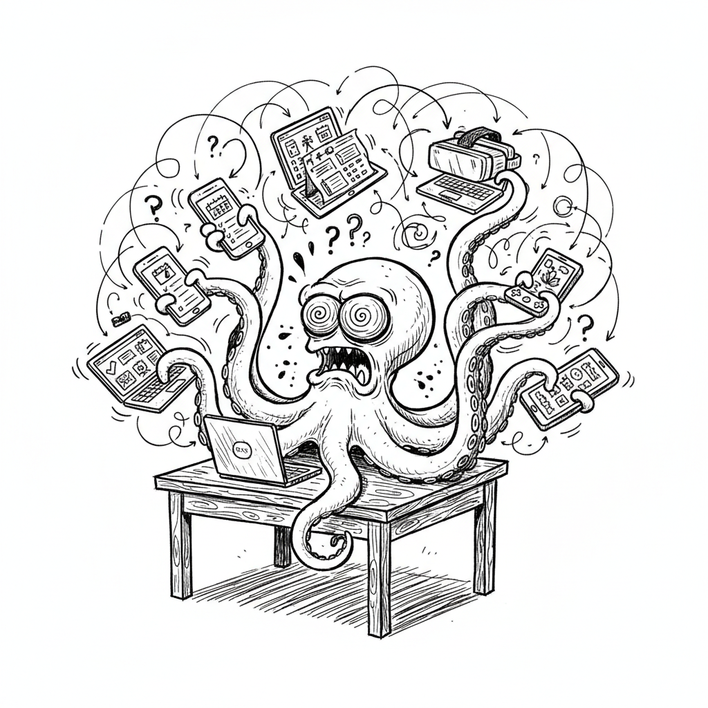 Satirical sketch for this article