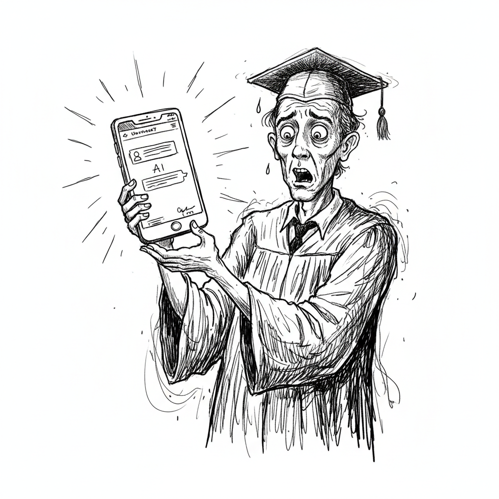 Satirical sketch for this article