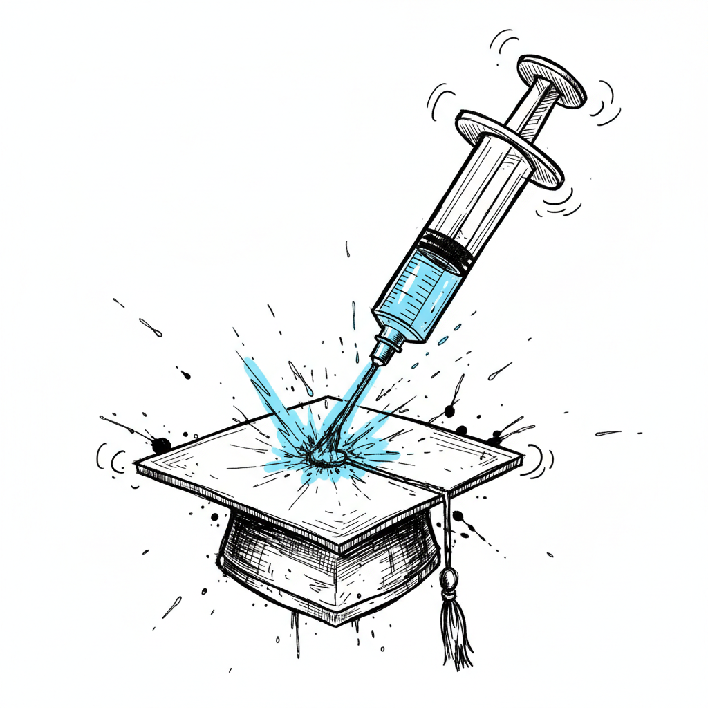 Satirical sketch for this article