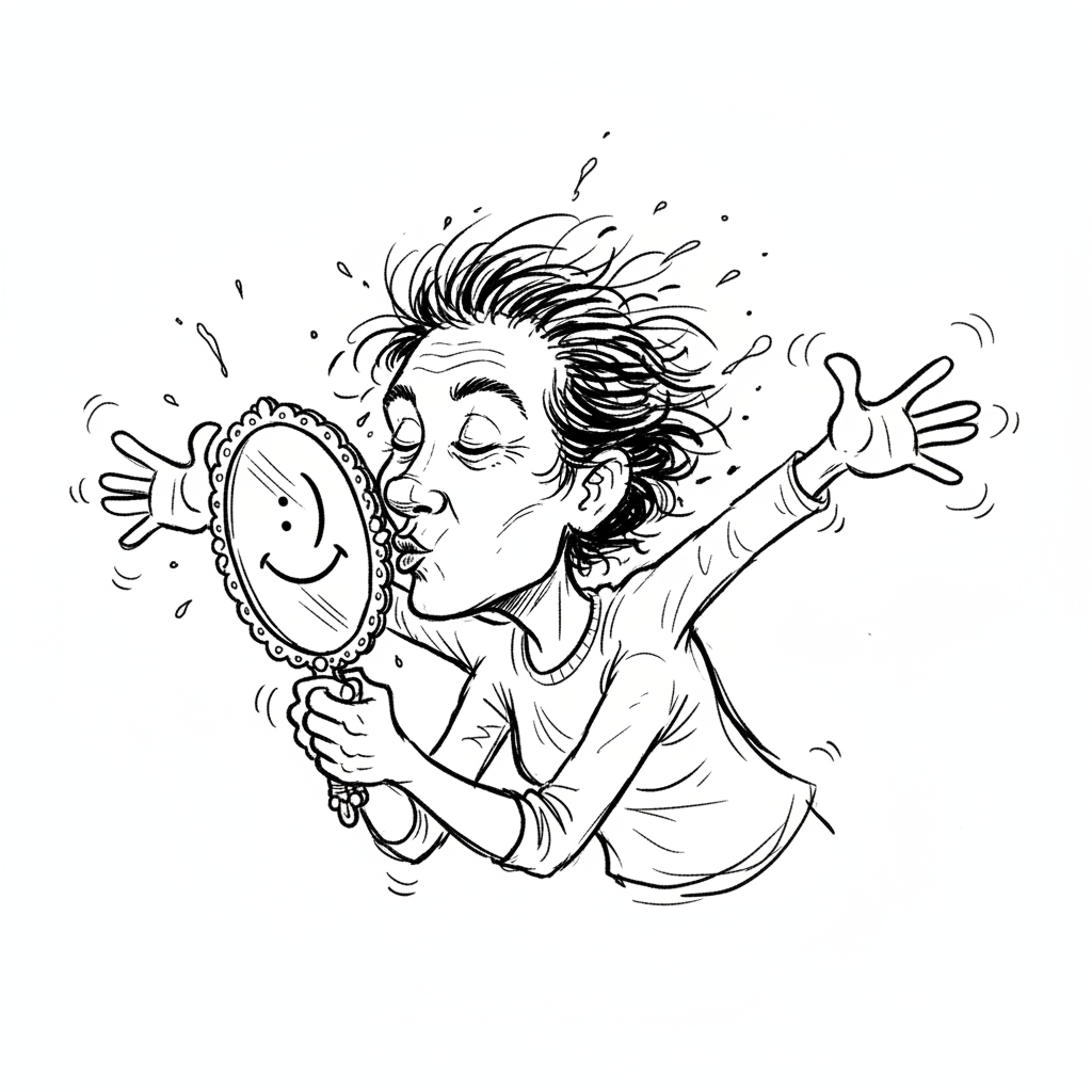 Satirical sketch for this article
