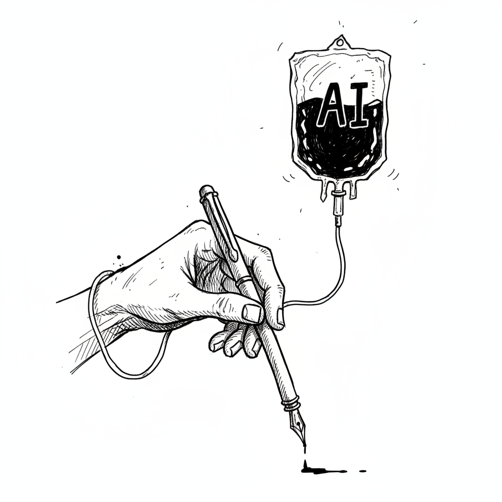 Satirical sketch for this article