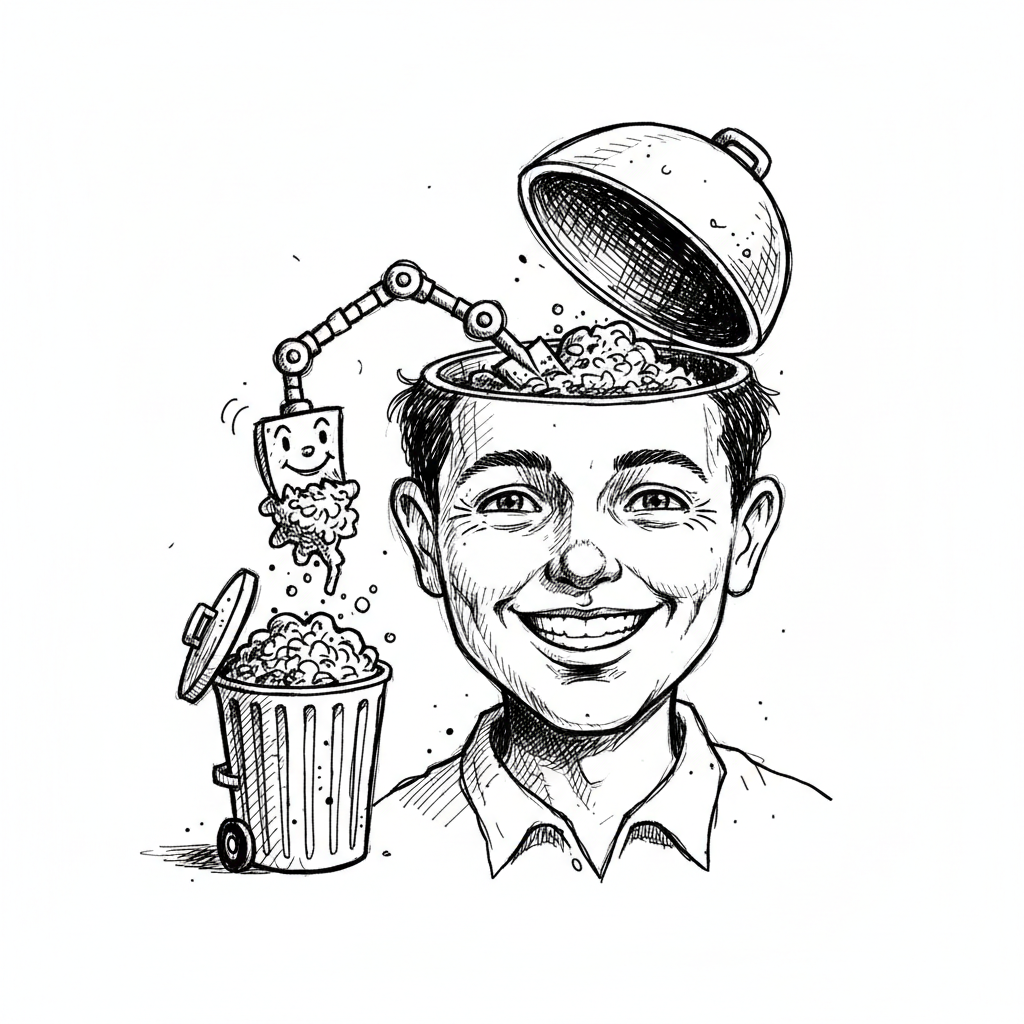 Satirical sketch for this article
