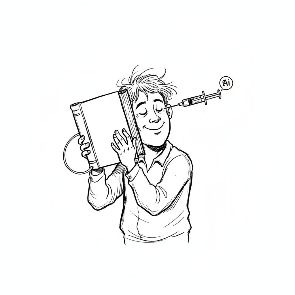 Croquis satirique de l'article