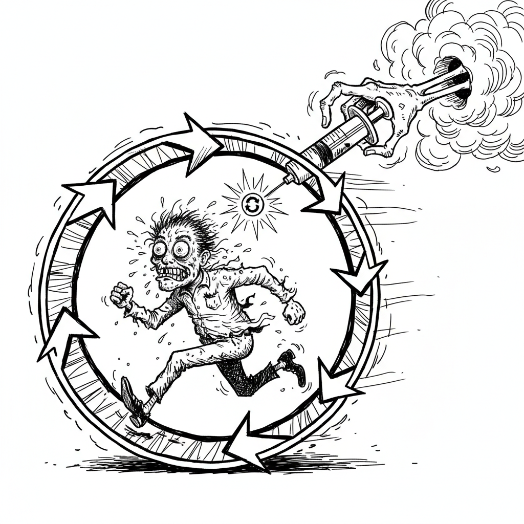 Croquis satirique de l'article