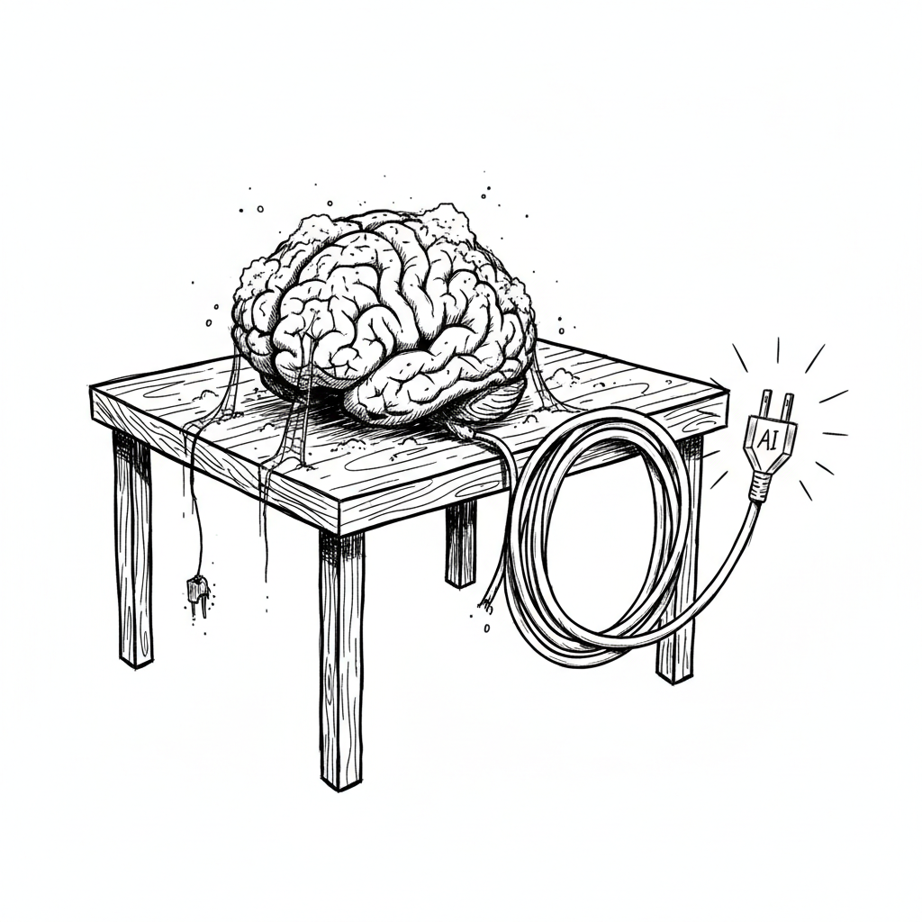 Satirical sketch for this article