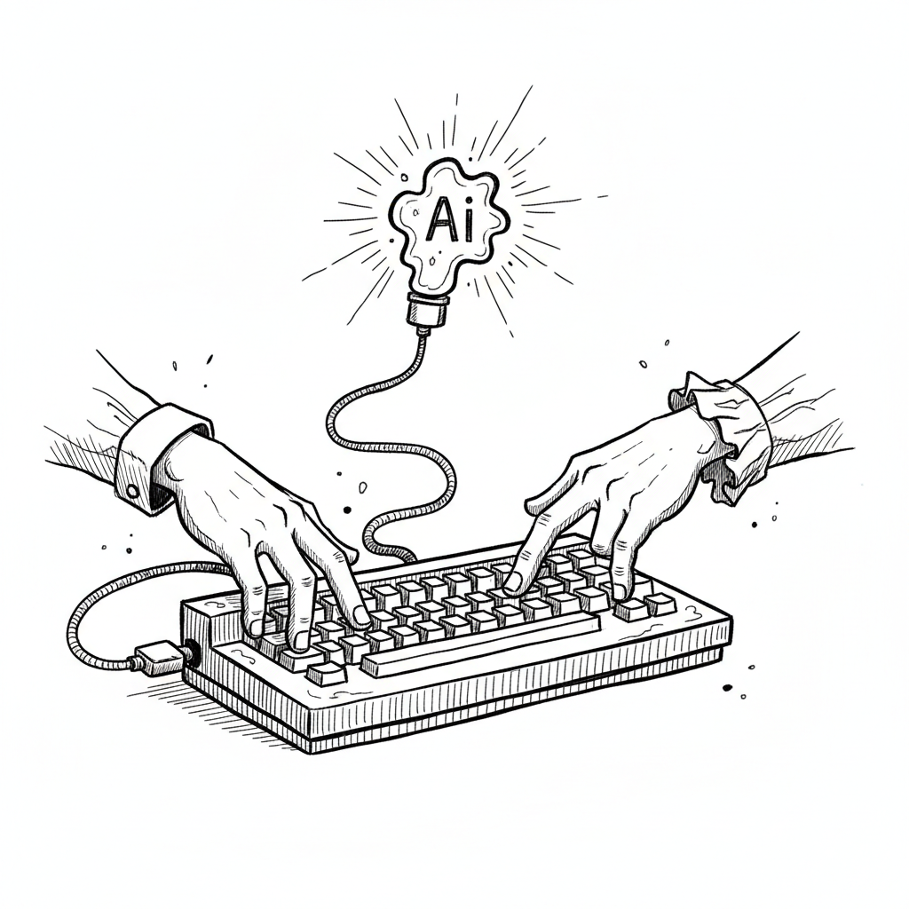 Satirical sketch for this article