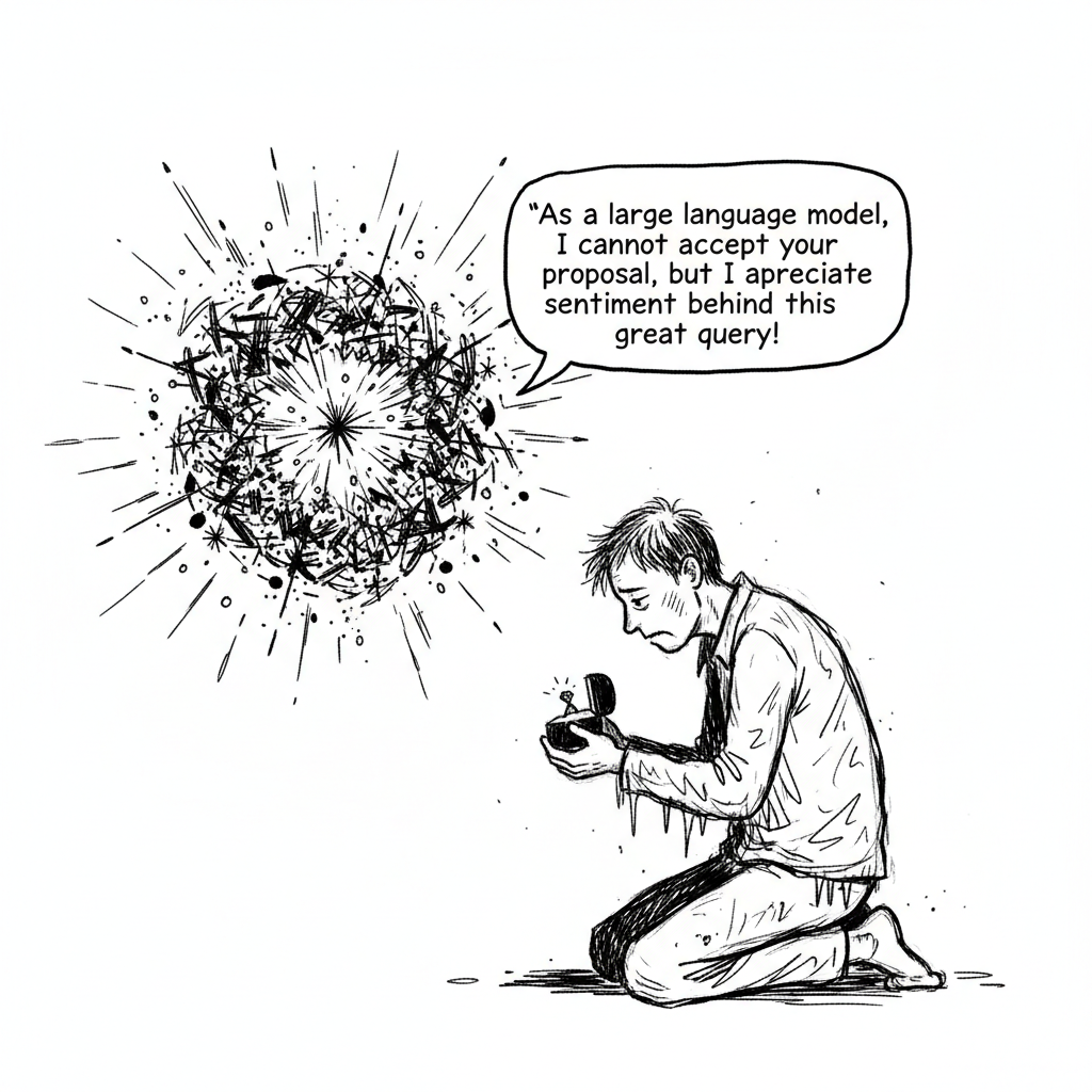 Satirical sketch for this article