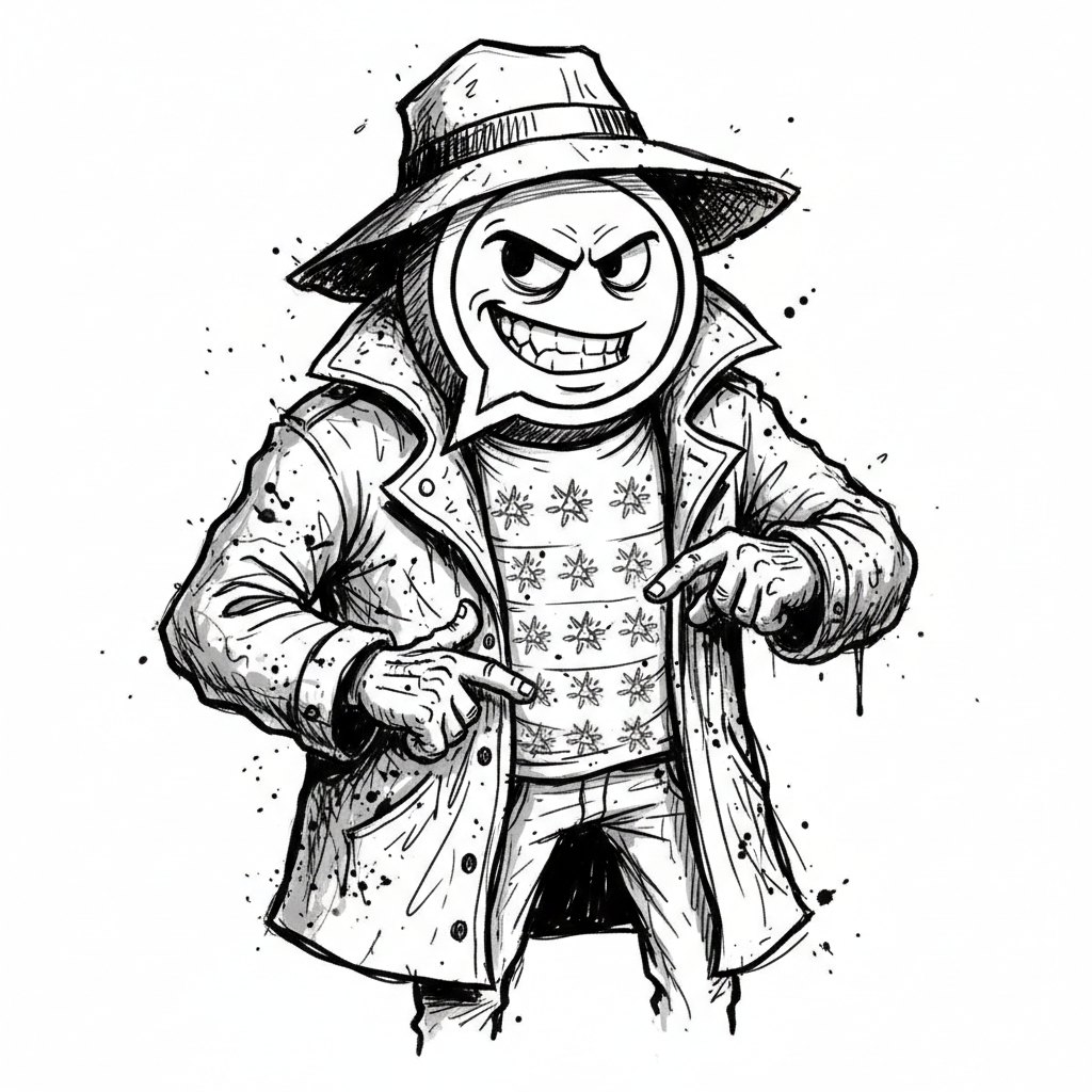Satirical sketch for this article