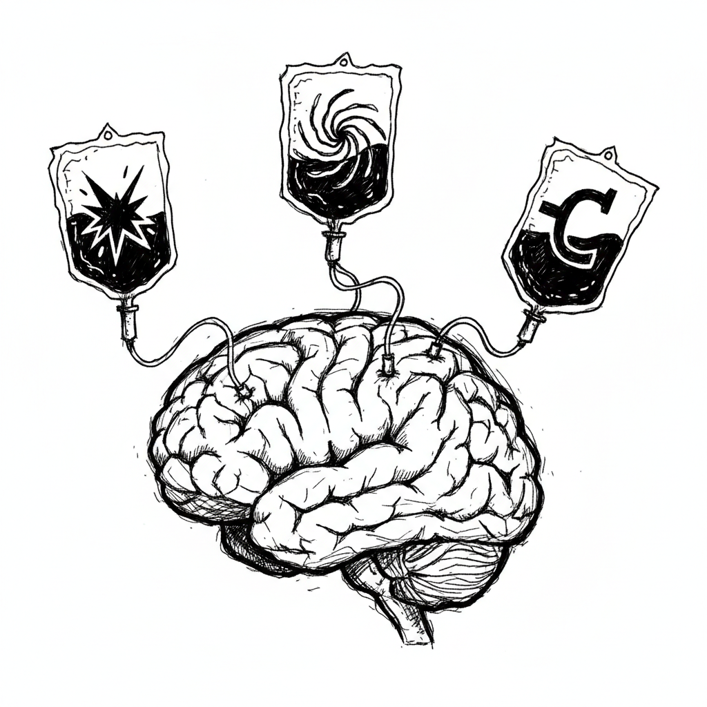 Satirical sketch for this article