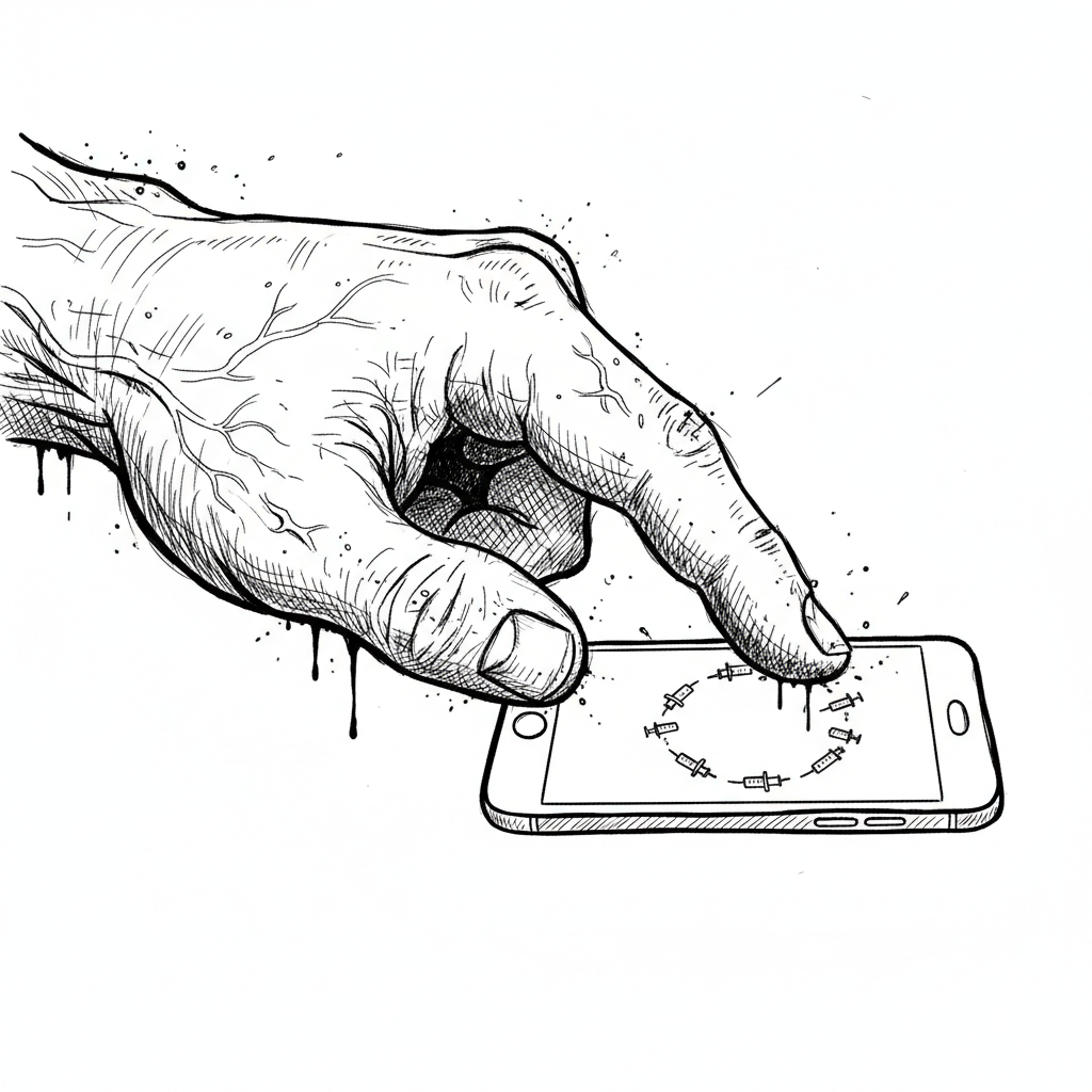 Satirical sketch for this article