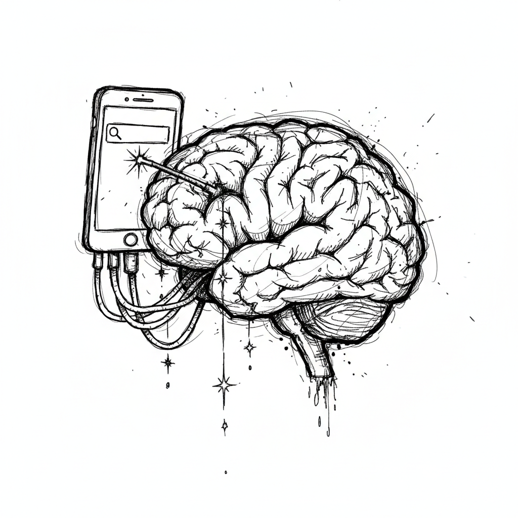 Satirical sketch for this article