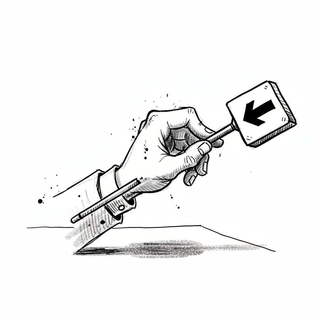 Satirical sketch for this article