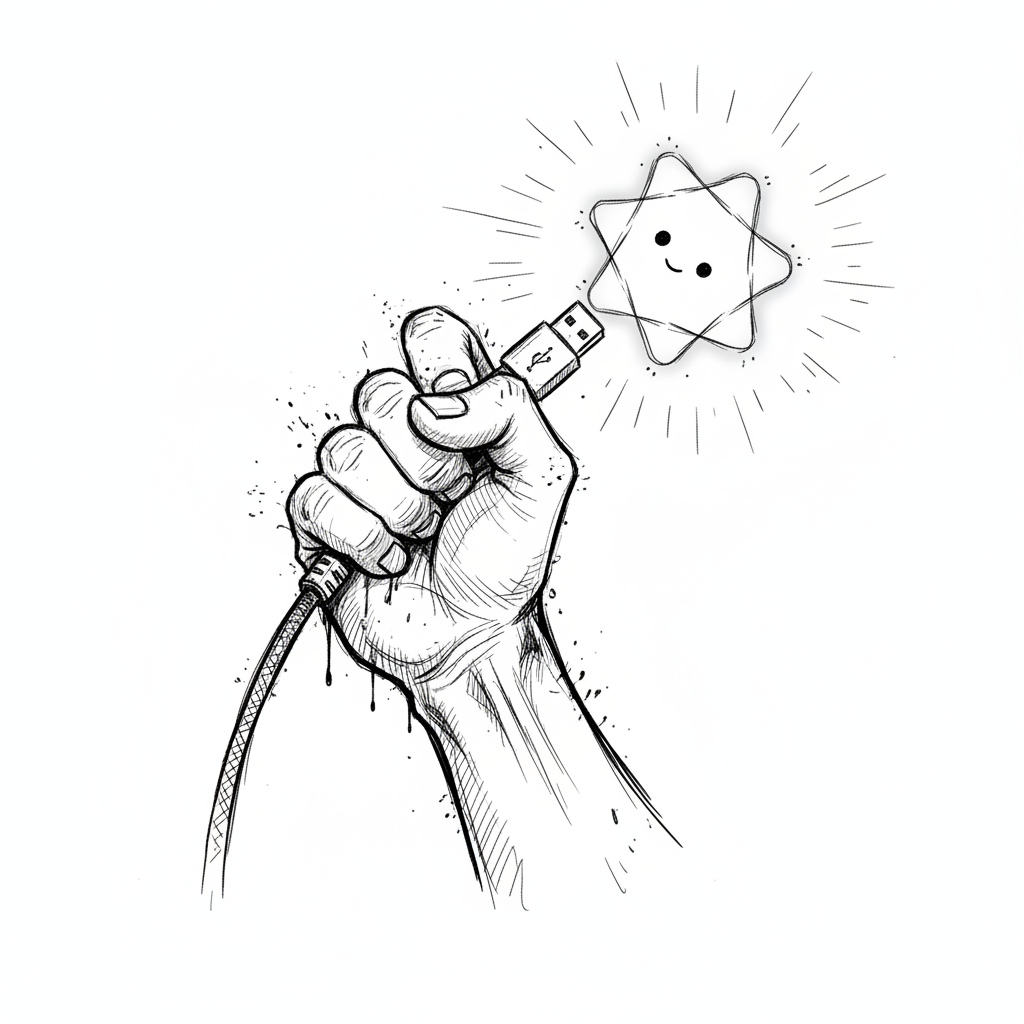 Satirical sketch for this article