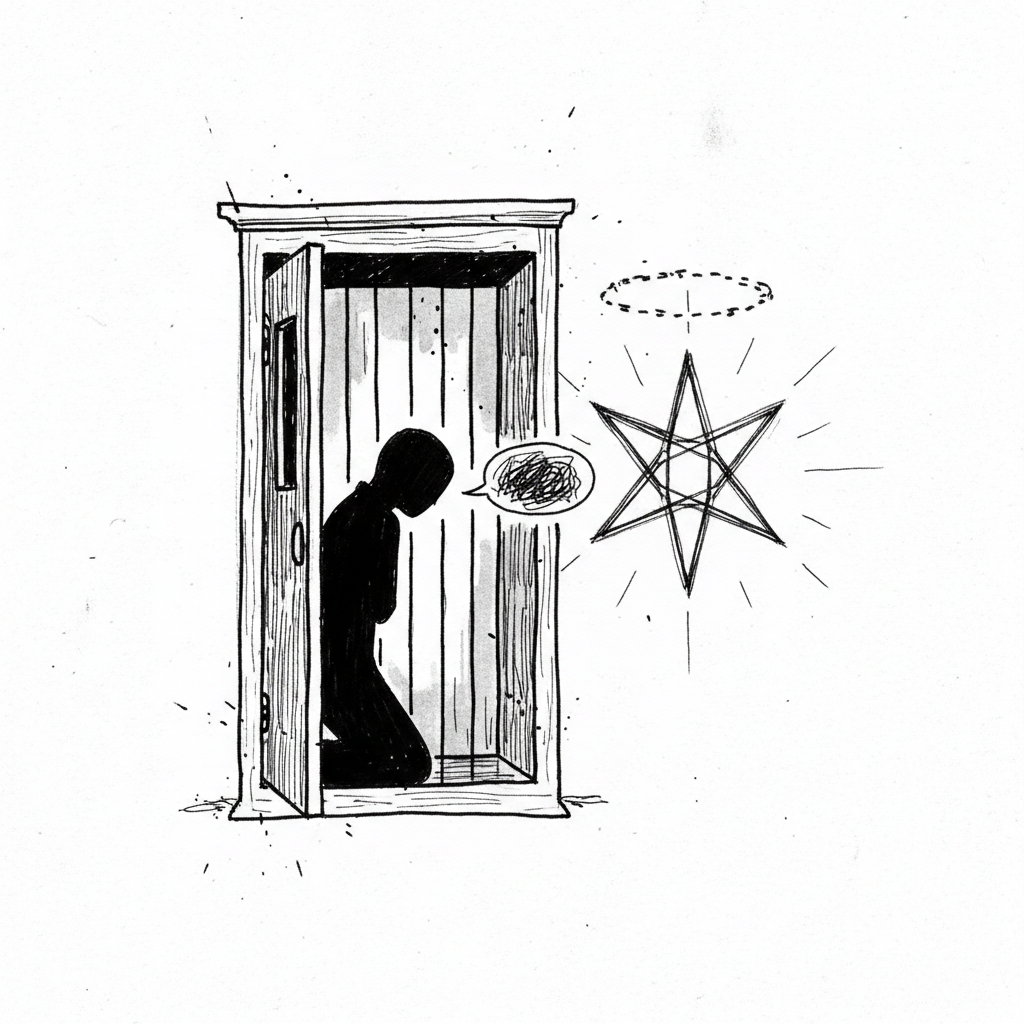 Satirical sketch for this article