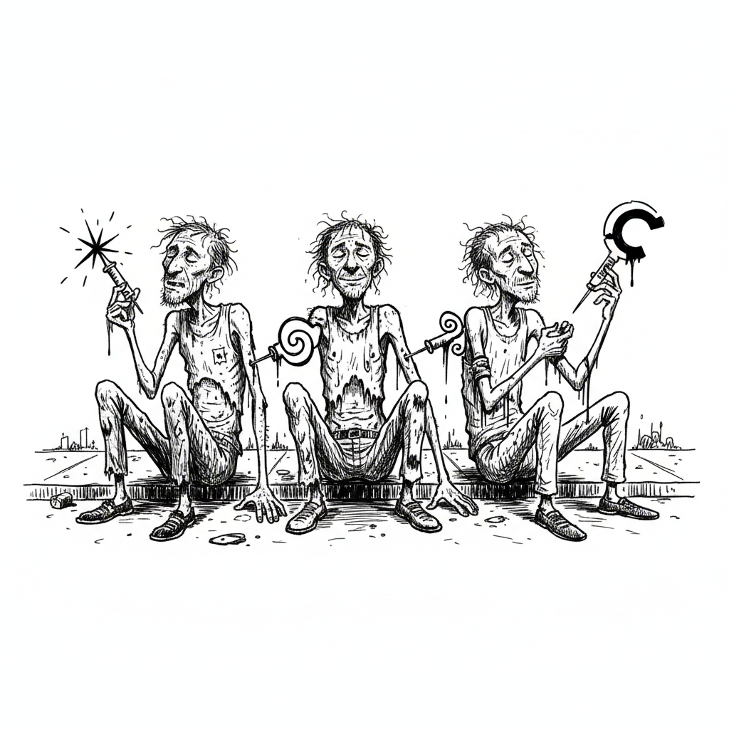 Satirical sketch for this article