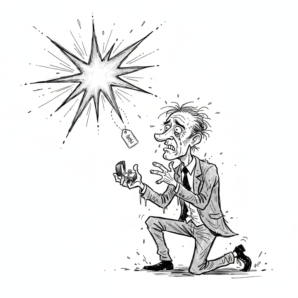 Satirical sketch for this article