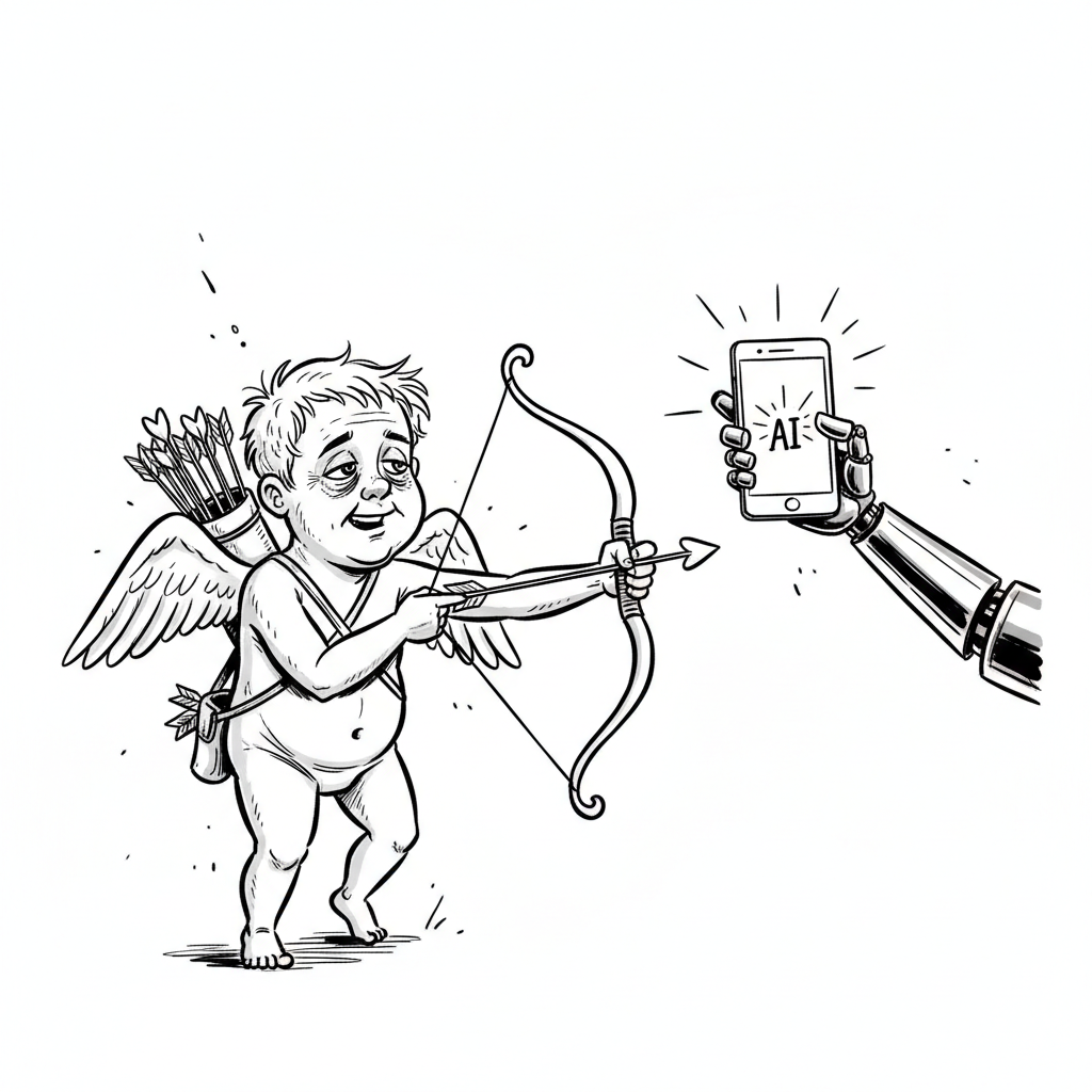 Satirical sketch for this article