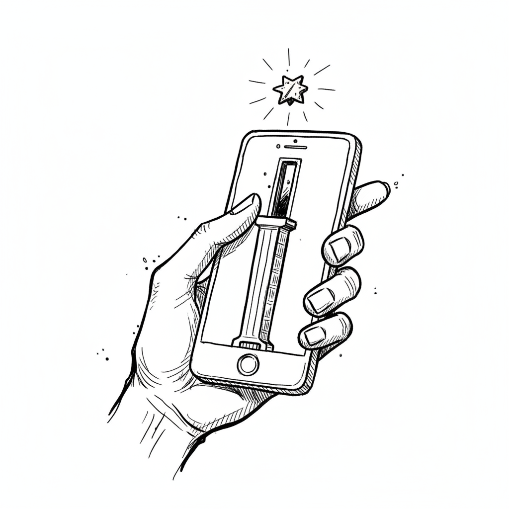 Satirical sketch for this article