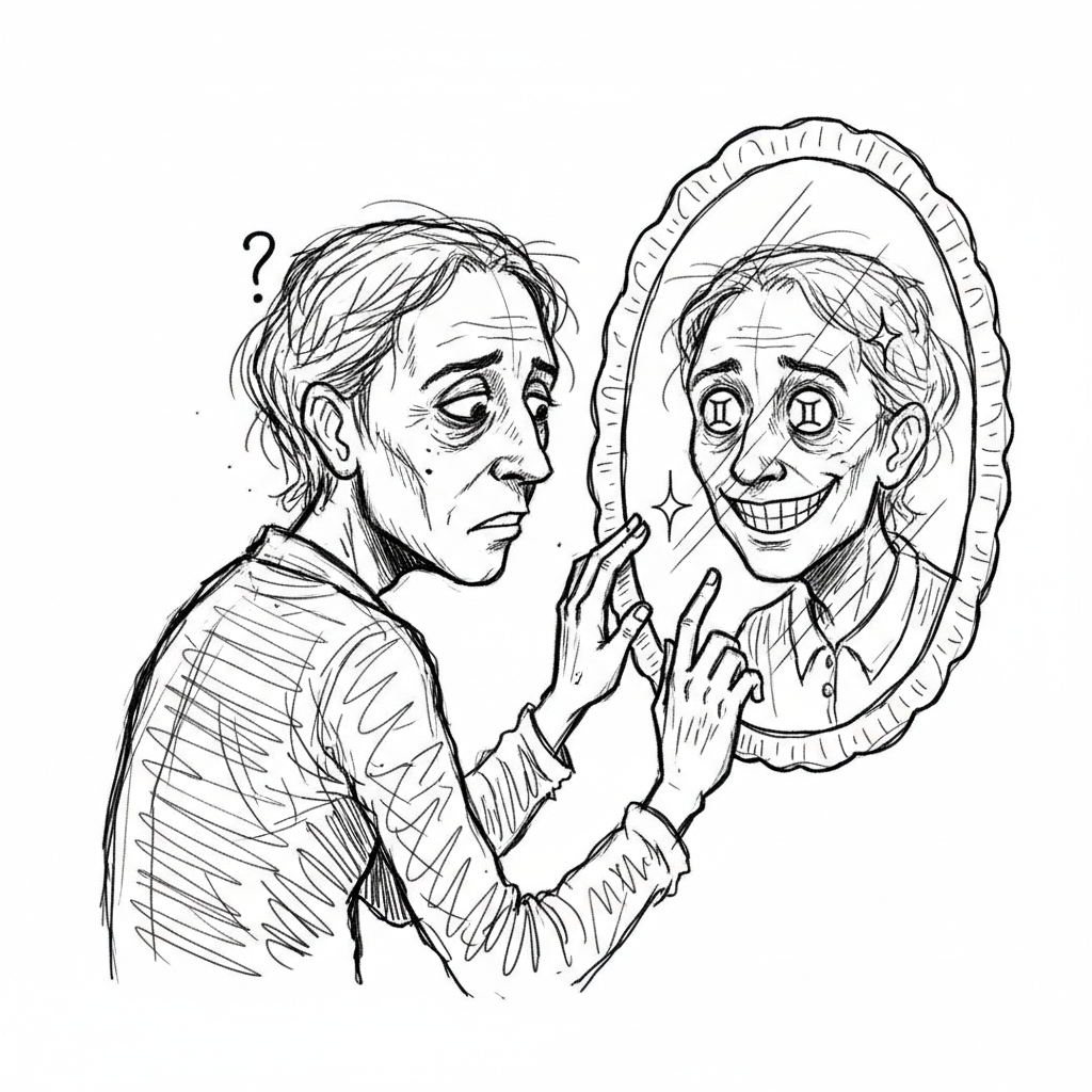 Satirical sketch for this article