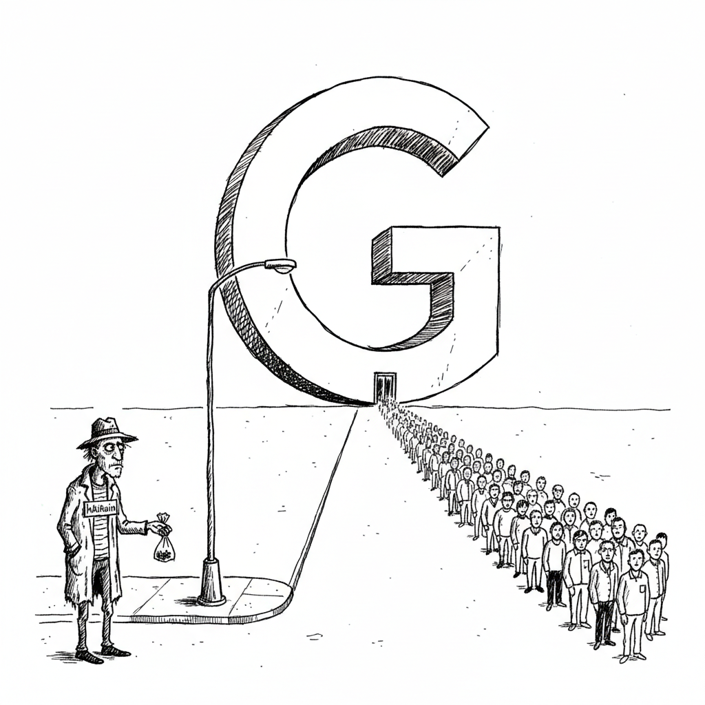 Satirical sketch for this article
