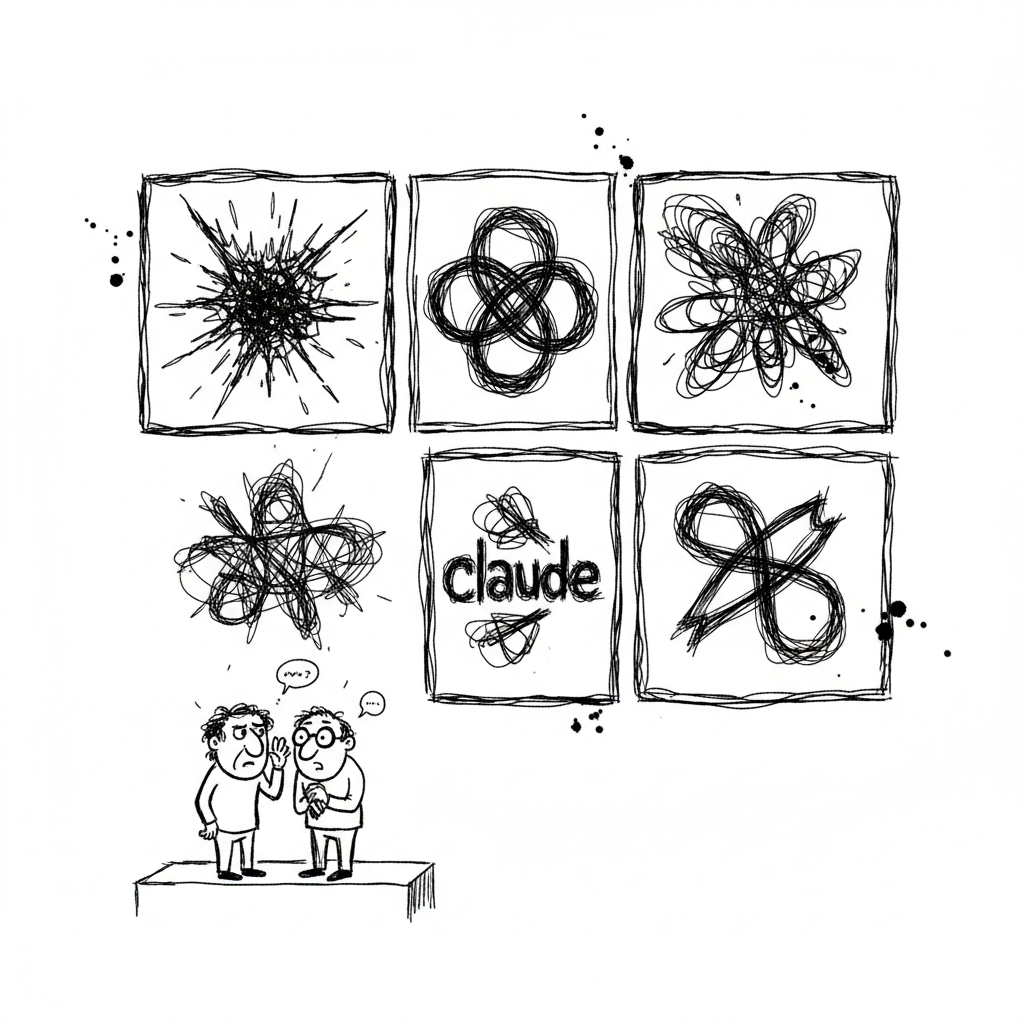 Satirical sketch for this article