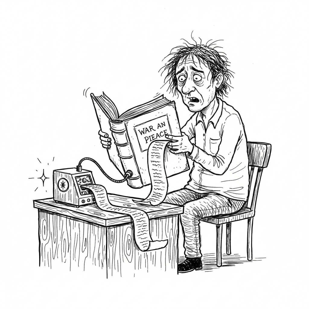 Satirical sketch for this article
