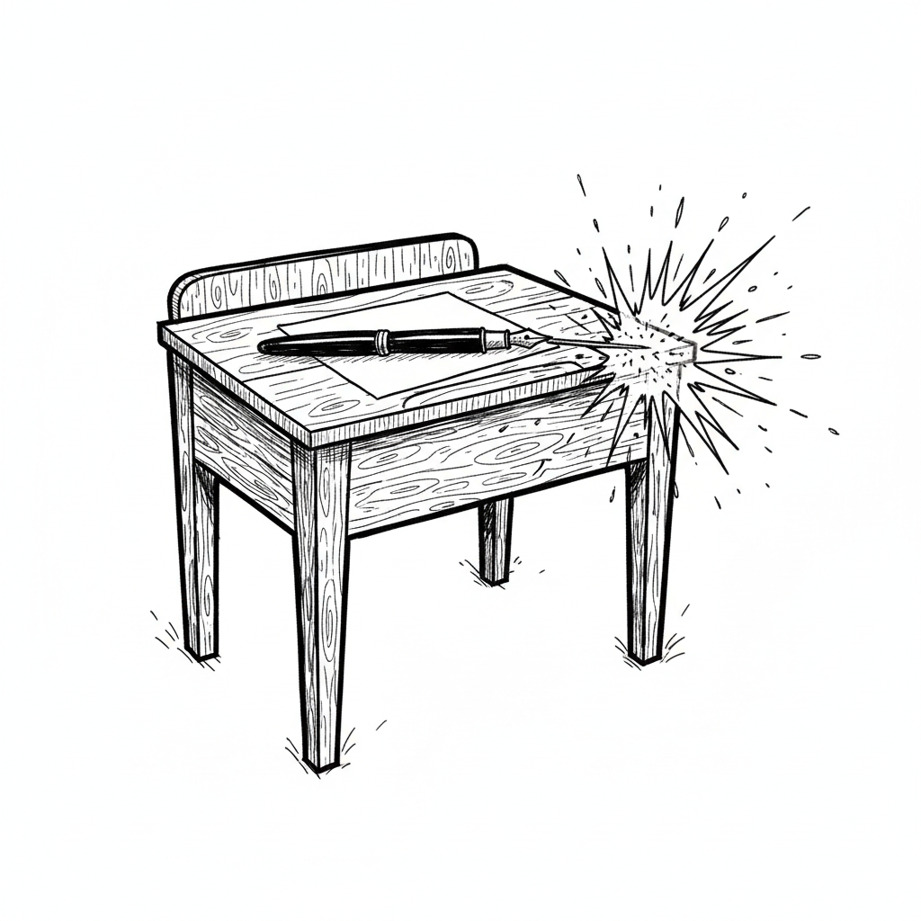 Satirical sketch for this article