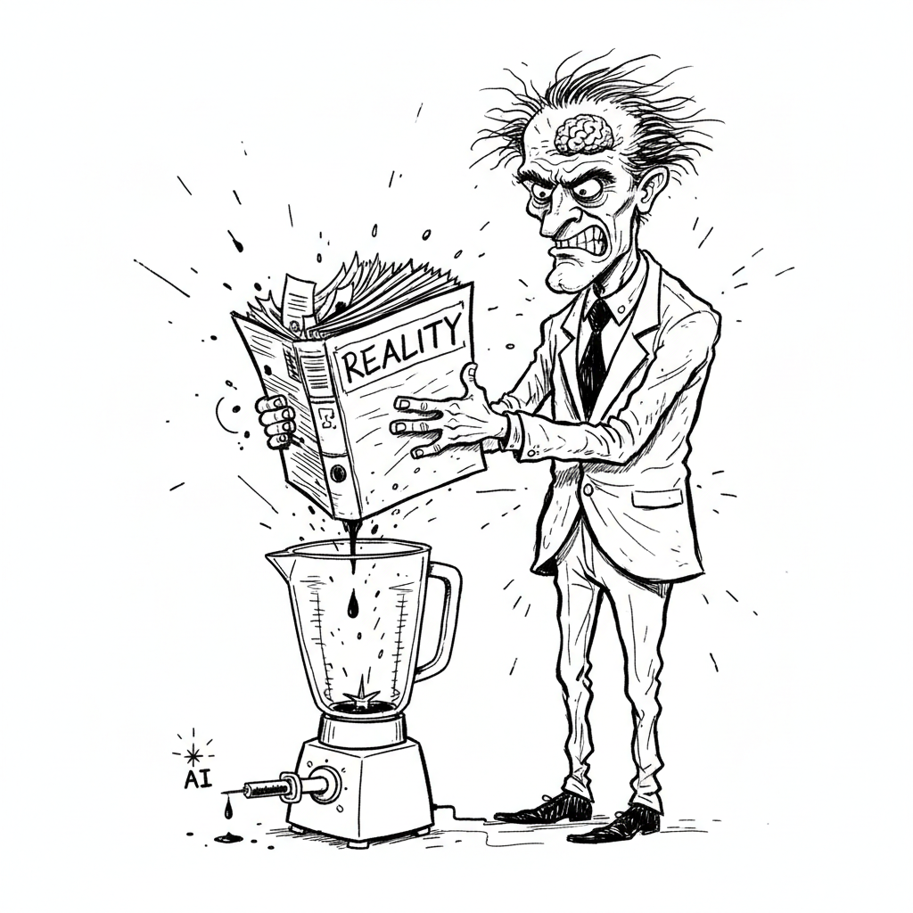 Satirical sketch for this article