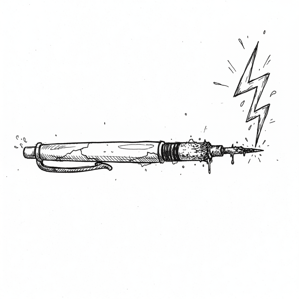 Satirical sketch for this article