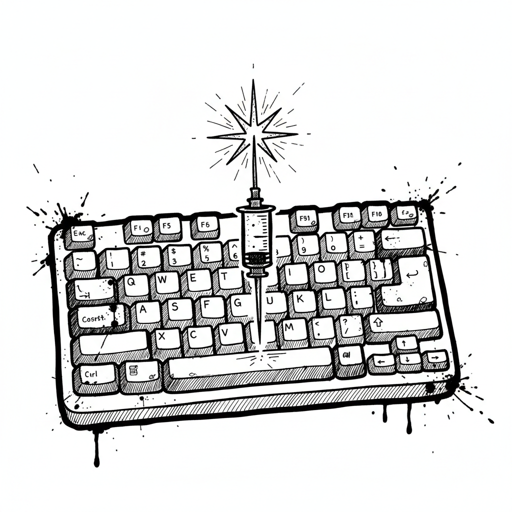 Satirical sketch for this article