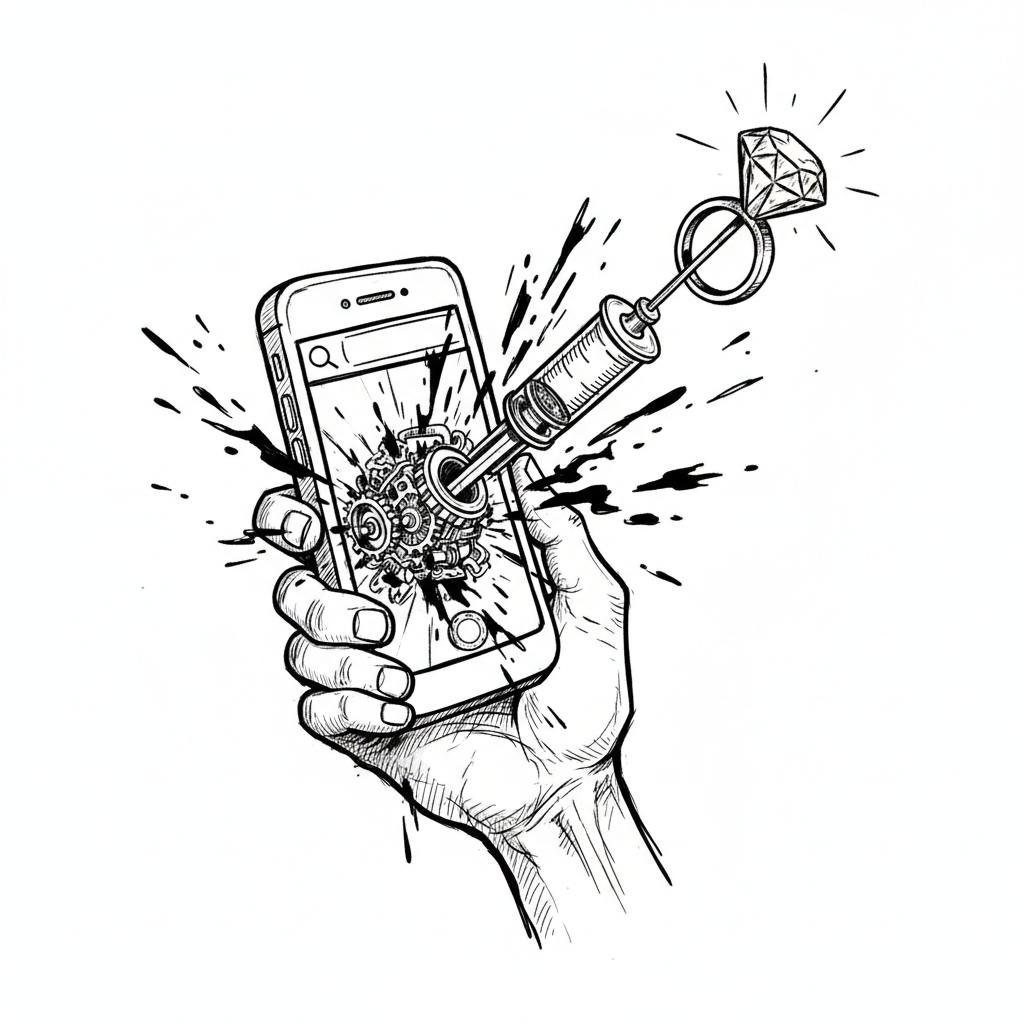 Satirical sketch for this article