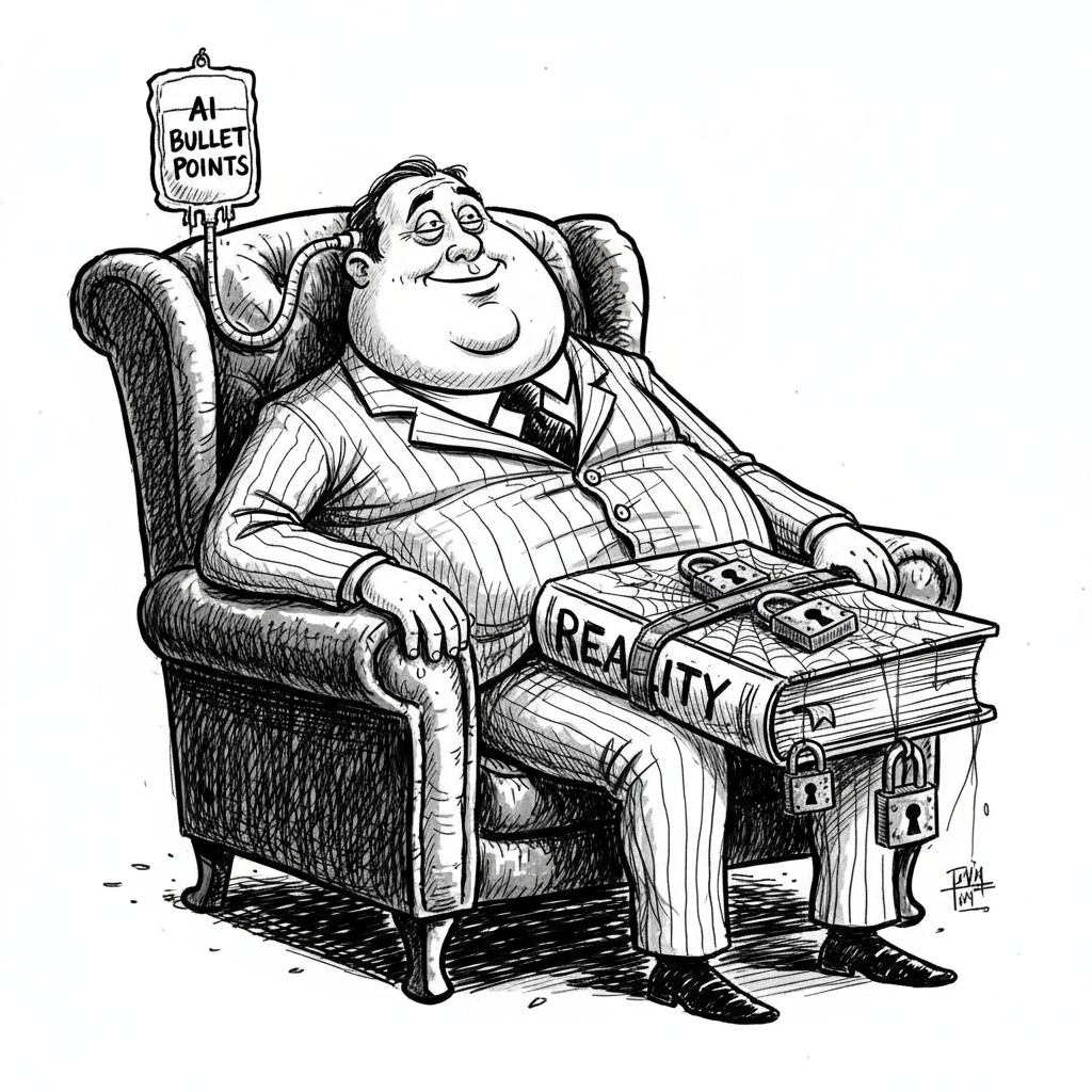 Croquis satirique de l'article