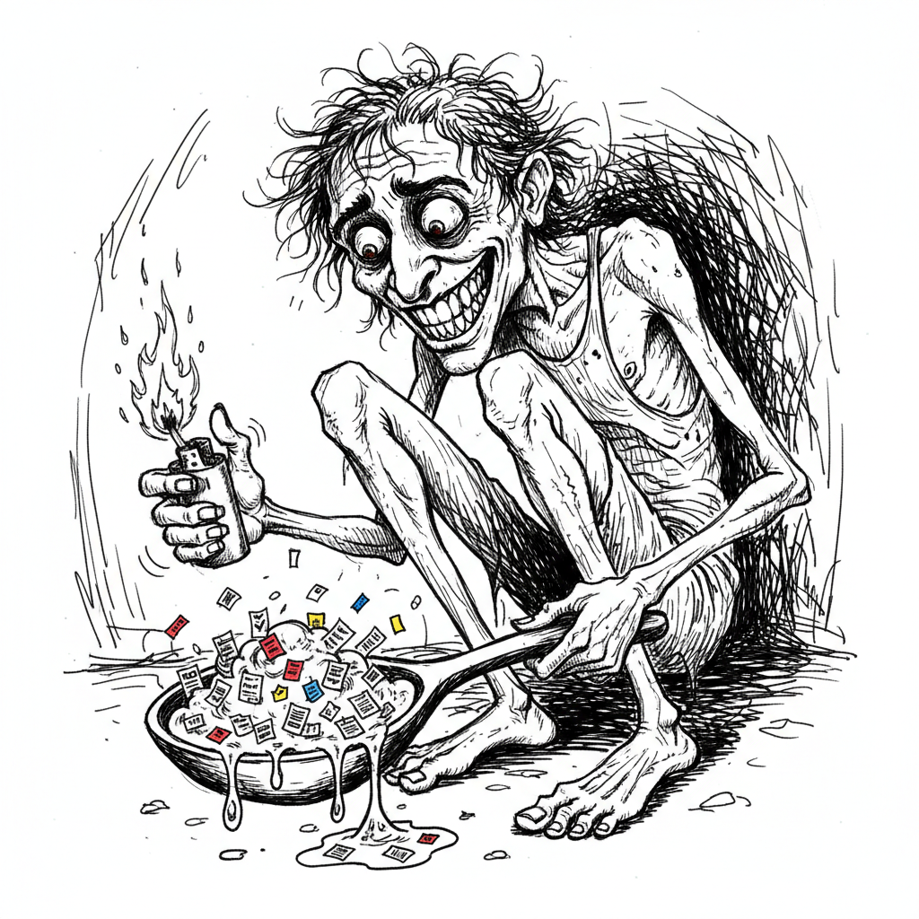 Satirical sketch for this article