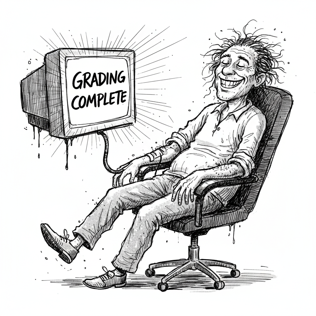 Satirical sketch for this article