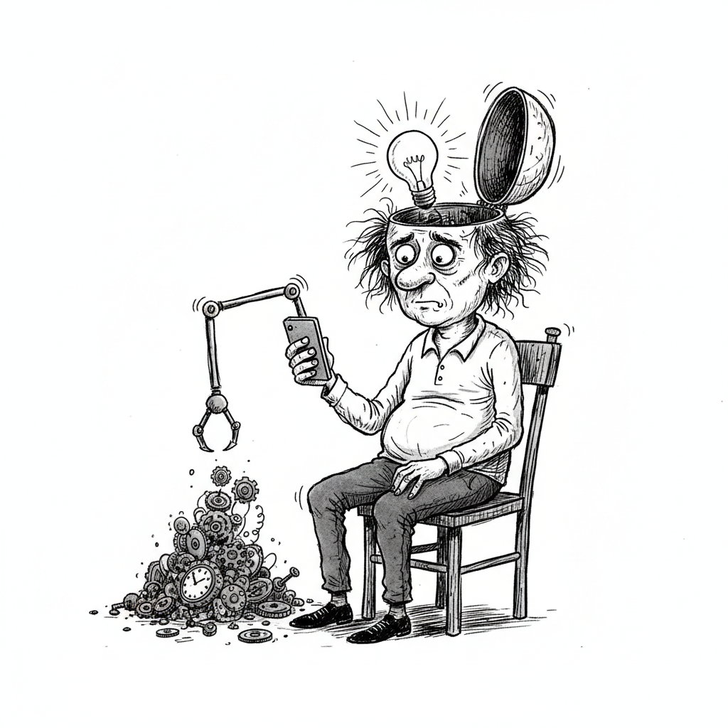 Satirical sketch for this article