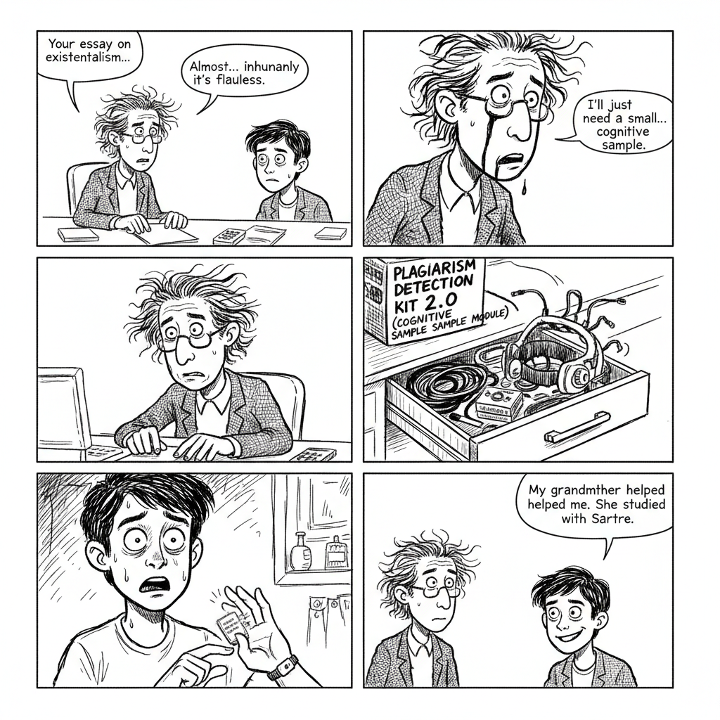 Mini comic strip for this article