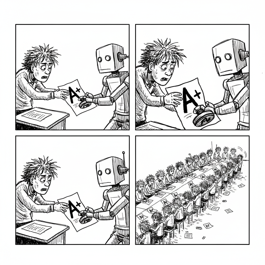 Mini comic strip for this article