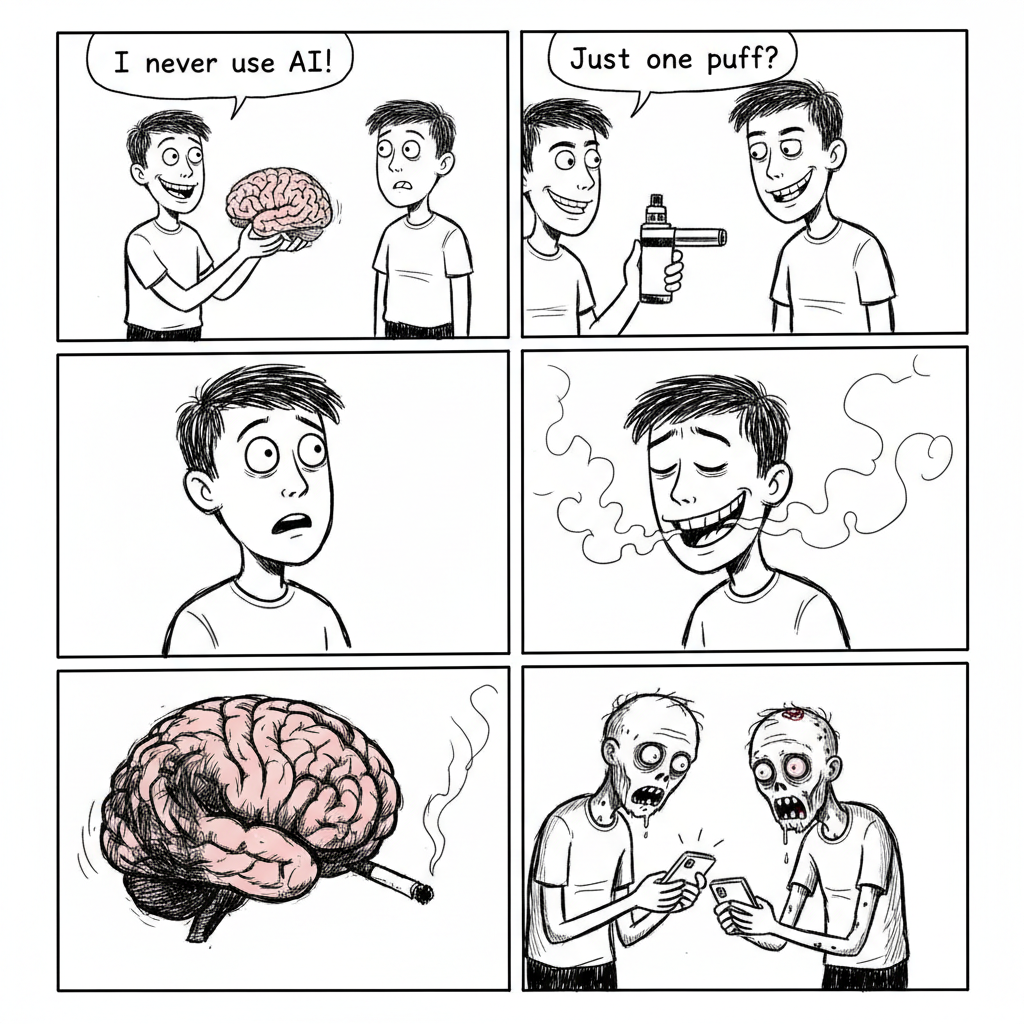 Mini comic strip for this article