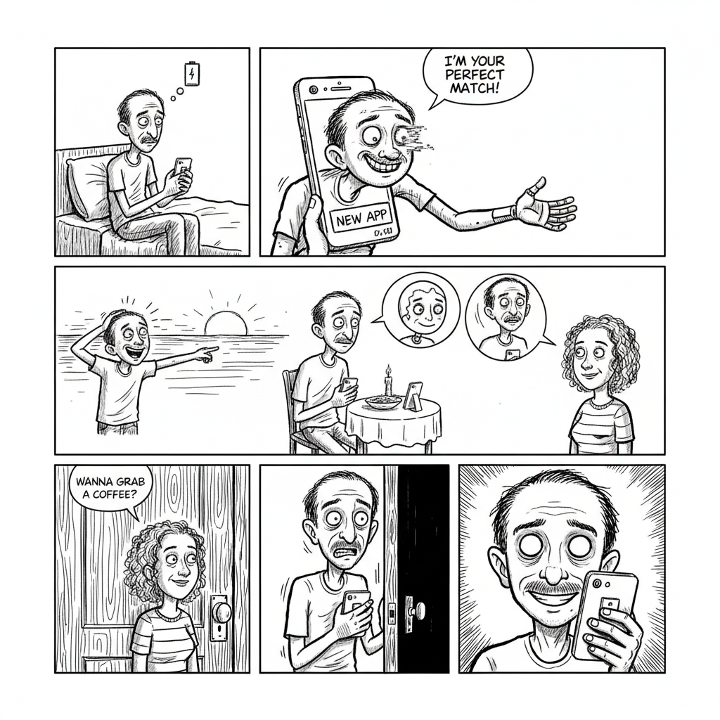 Mini comic strip for this article