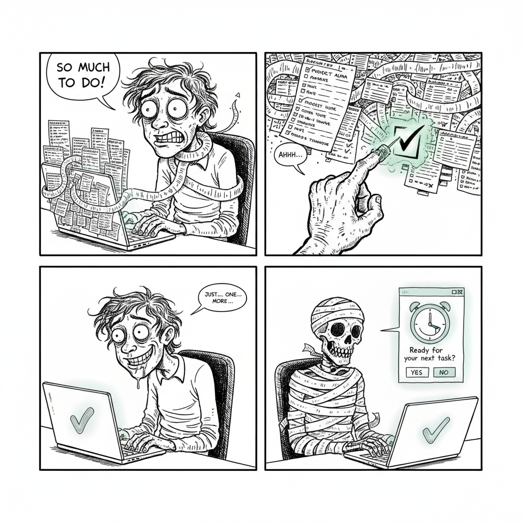 Mini comic strip for this article