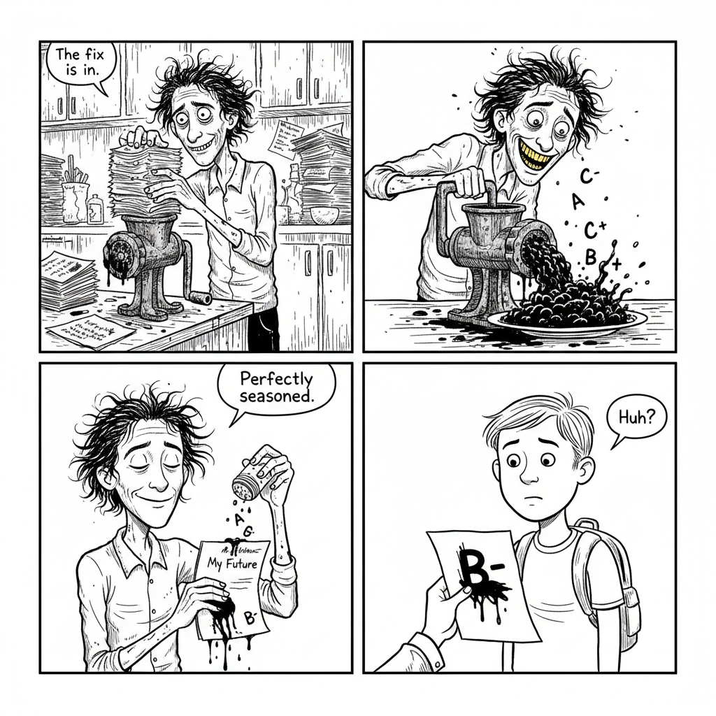 Mini comic strip for this article
