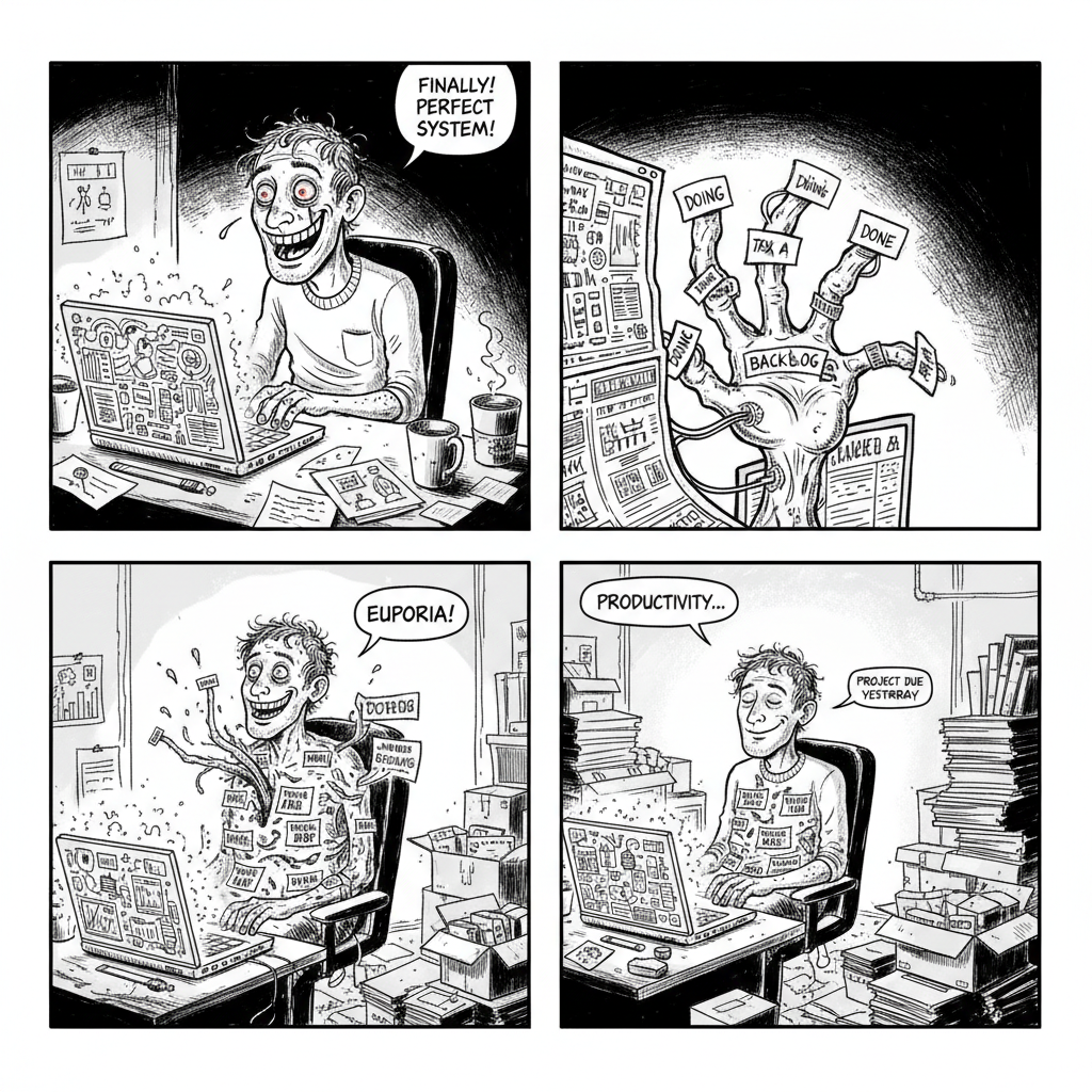 Mini comic strip for this article