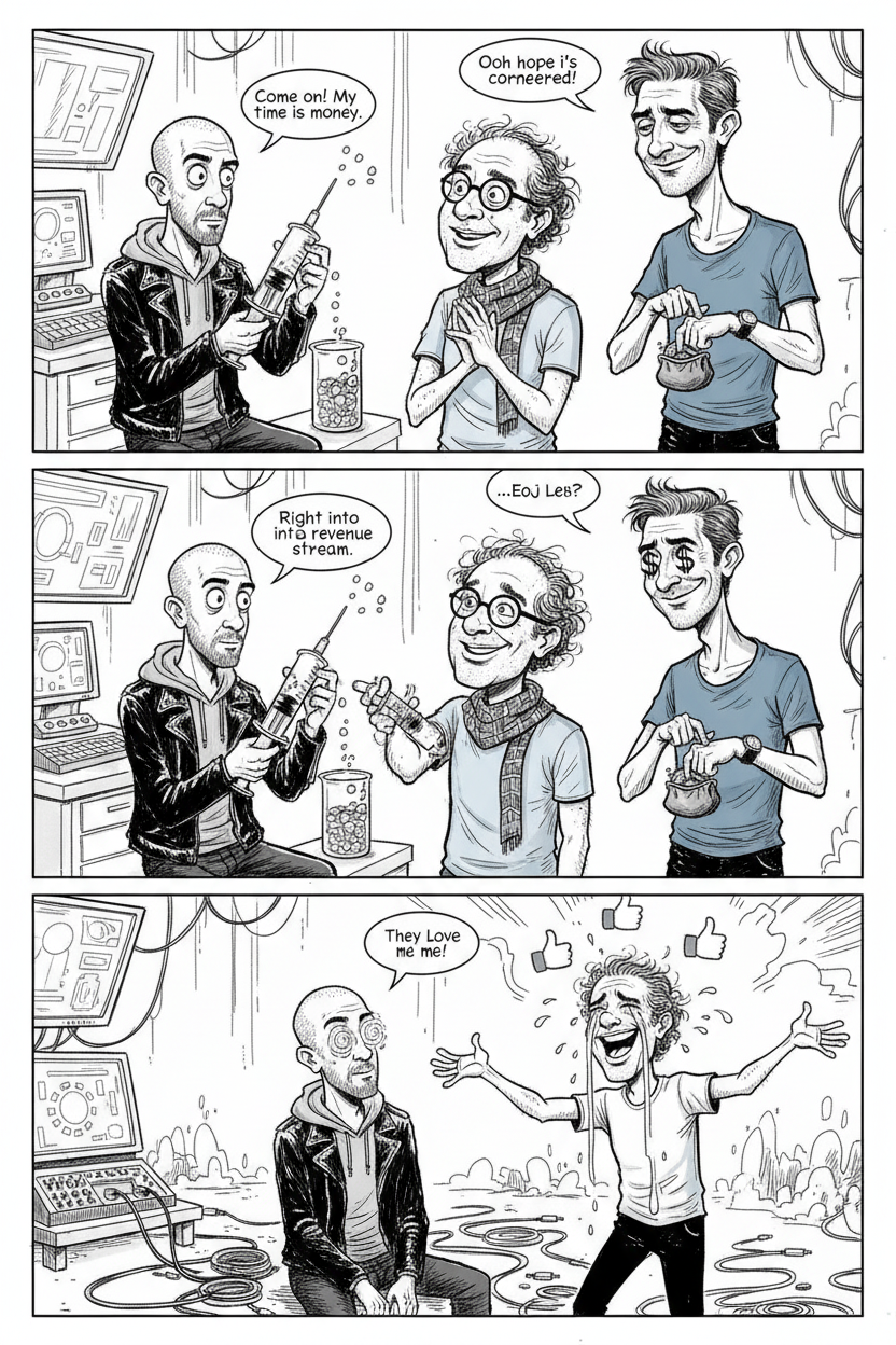 Mini comic strip for this article