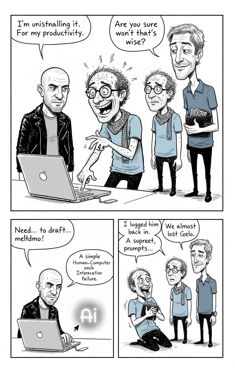 Mini comic strip for this article