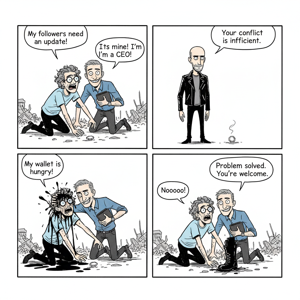 Mini comic strip for this article