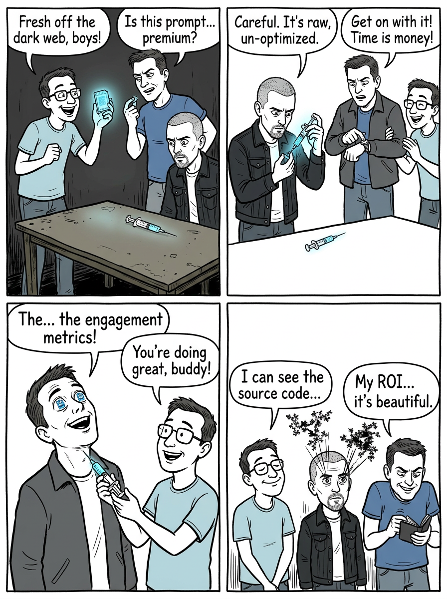 Mini comic strip for this article